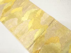 アンティーク　霞に雲・箔散らし模様織り出し袋帯（材料）